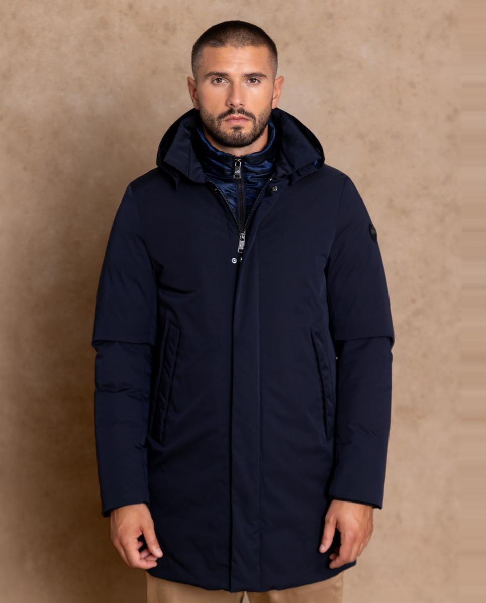Imagen 1 de Plumífero acolchado perfecto para hombres exigentes que aprecian los pequeños detalles. - Henry Arroway - Azul marino Azul marino