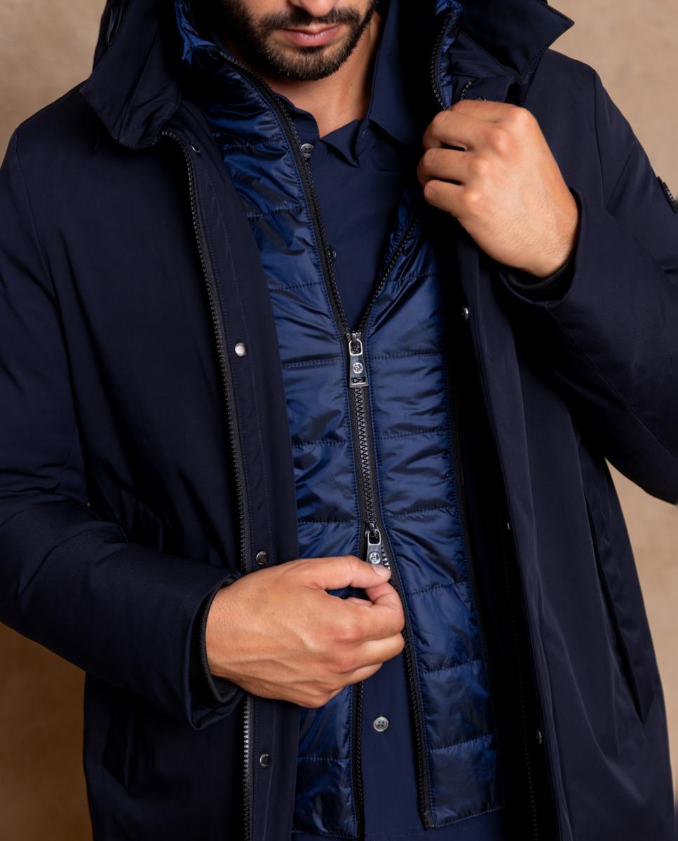 Imagen 4 de Plumífero acolchado perfecto para hombres exigentes que aprecian los pequeños detalles. - Henry Arroway - Azul marino Azul marino