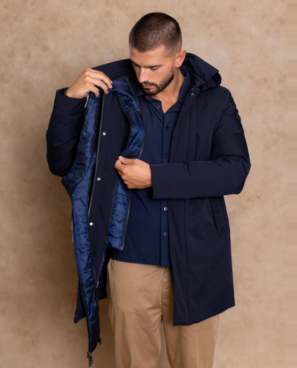 Imagen 5 de Plumífero acolchado perfecto para hombres exigentes que aprecian los pequeños detalles. - Henry Arroway - Azul marino Azul marino