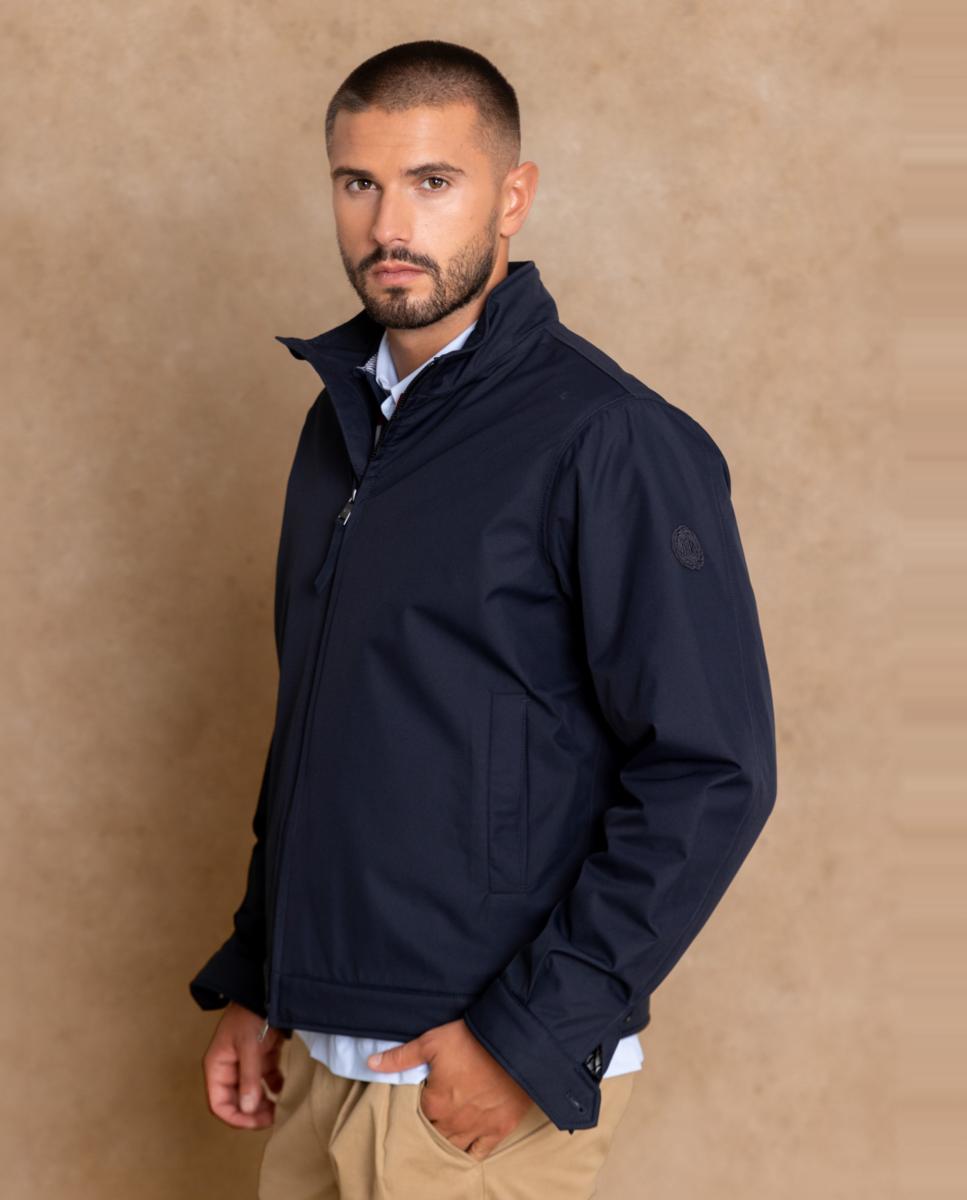 Imagen 1 de Bomber de hombre de líneas depuradas y diseño contemporáneo. - Henry Arroway - Azul marino Azul marino