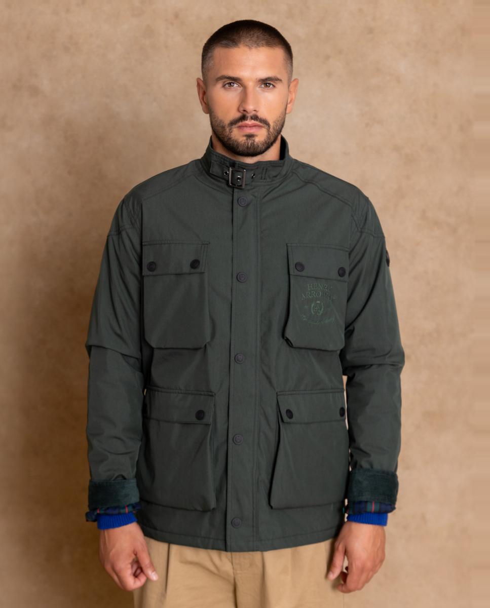 Imagen 1 de Chaqueta de hombre de estilo utilitario y líneas contemporáneas. - Henry Arroway - Kaki Kaki