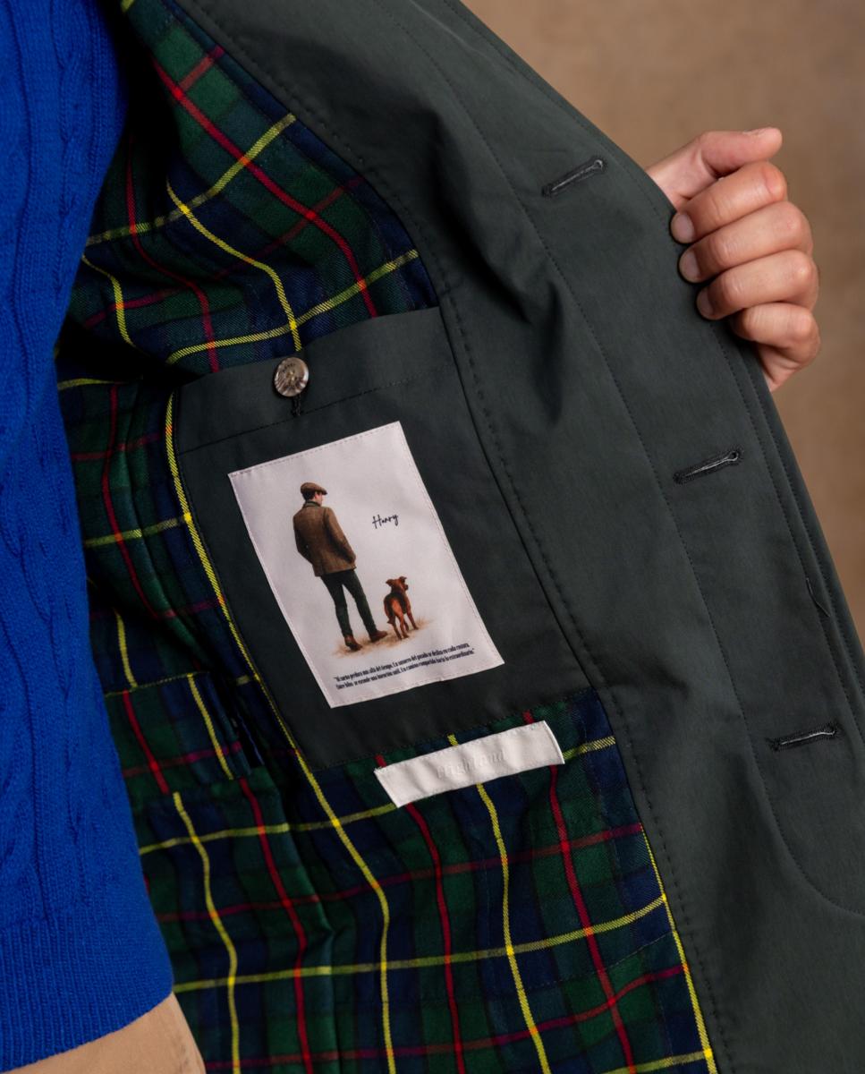 Parka com Tecido Repelente à Água e Corta-Vento. Verde-6