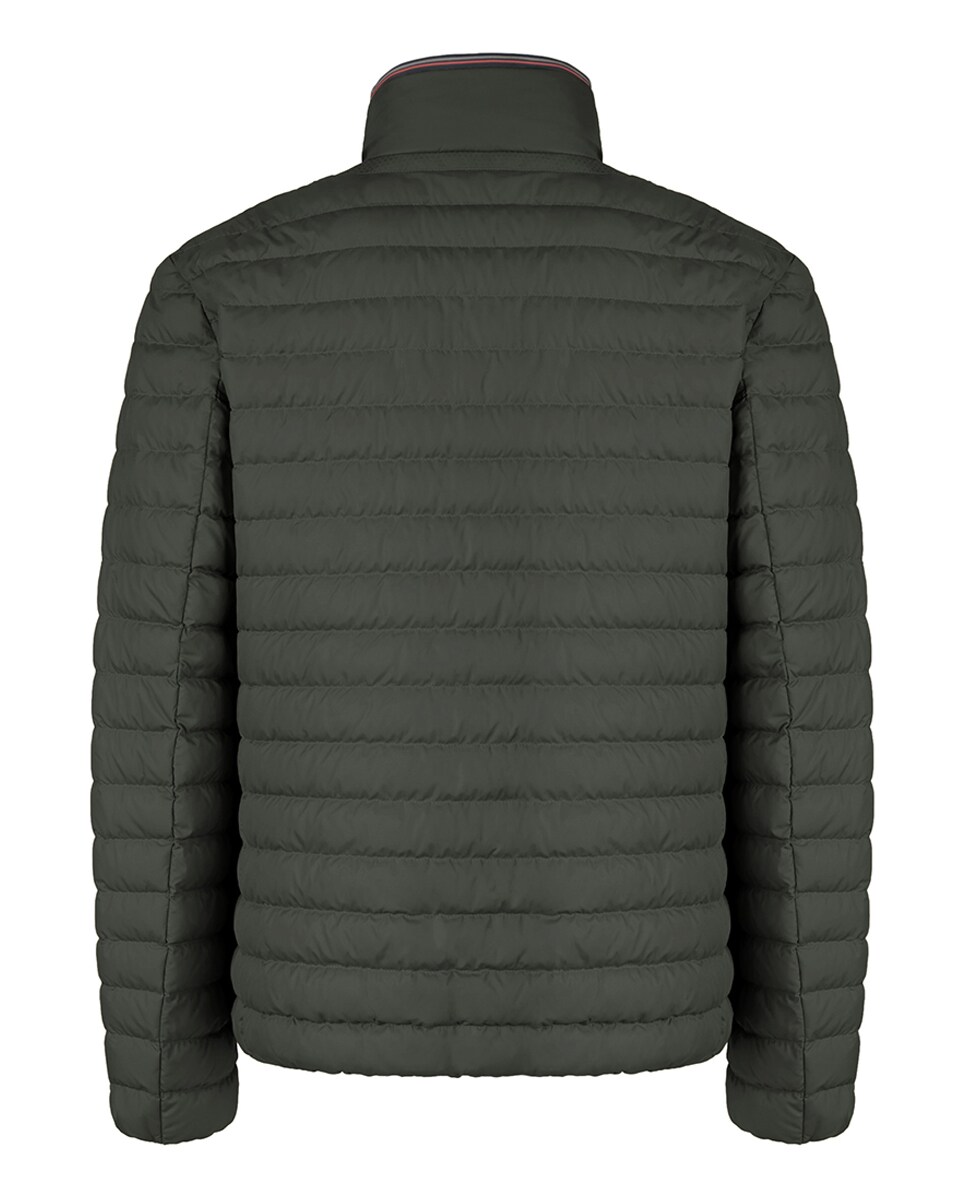 Blusão Acolchoado Curto Resistente à Água e ao Vento Verde-claro-2