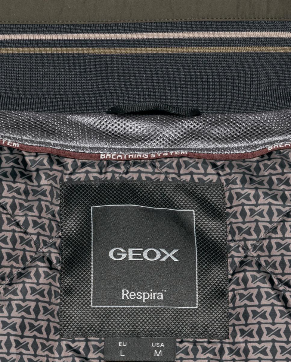 Imagen 8 de Chaqueta bomber de caballero repelente al agua - Geox - Verde oscuro Verde oscuro