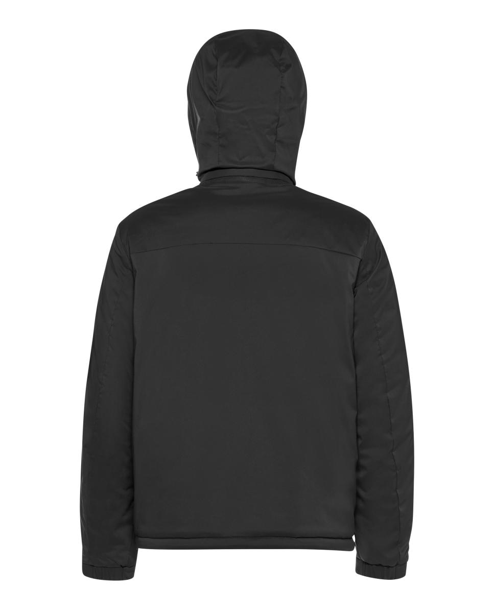 Sweatshirt Curta com Capuz Preto-2