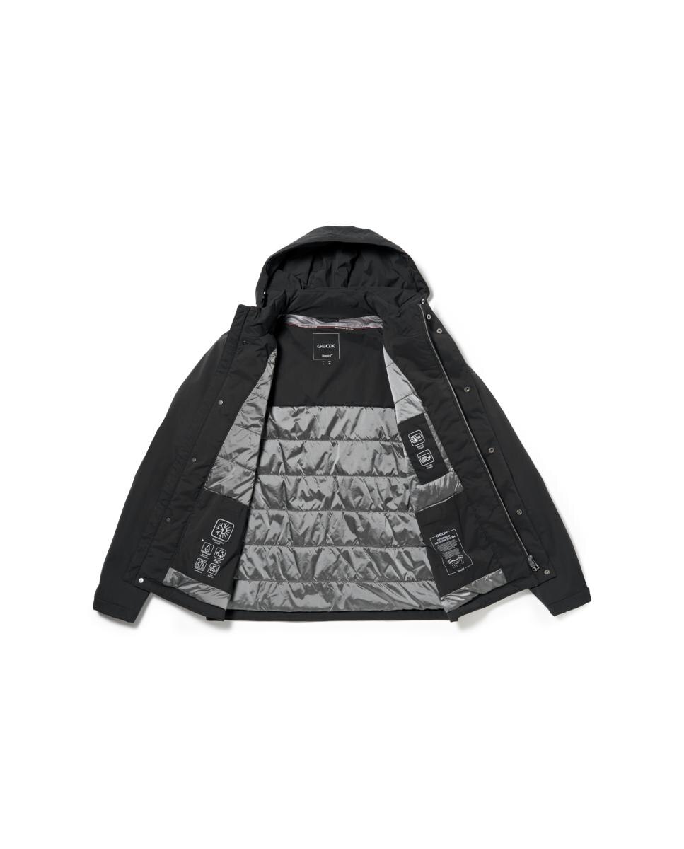 Sweatshirt Curta com Capuz Preto-9