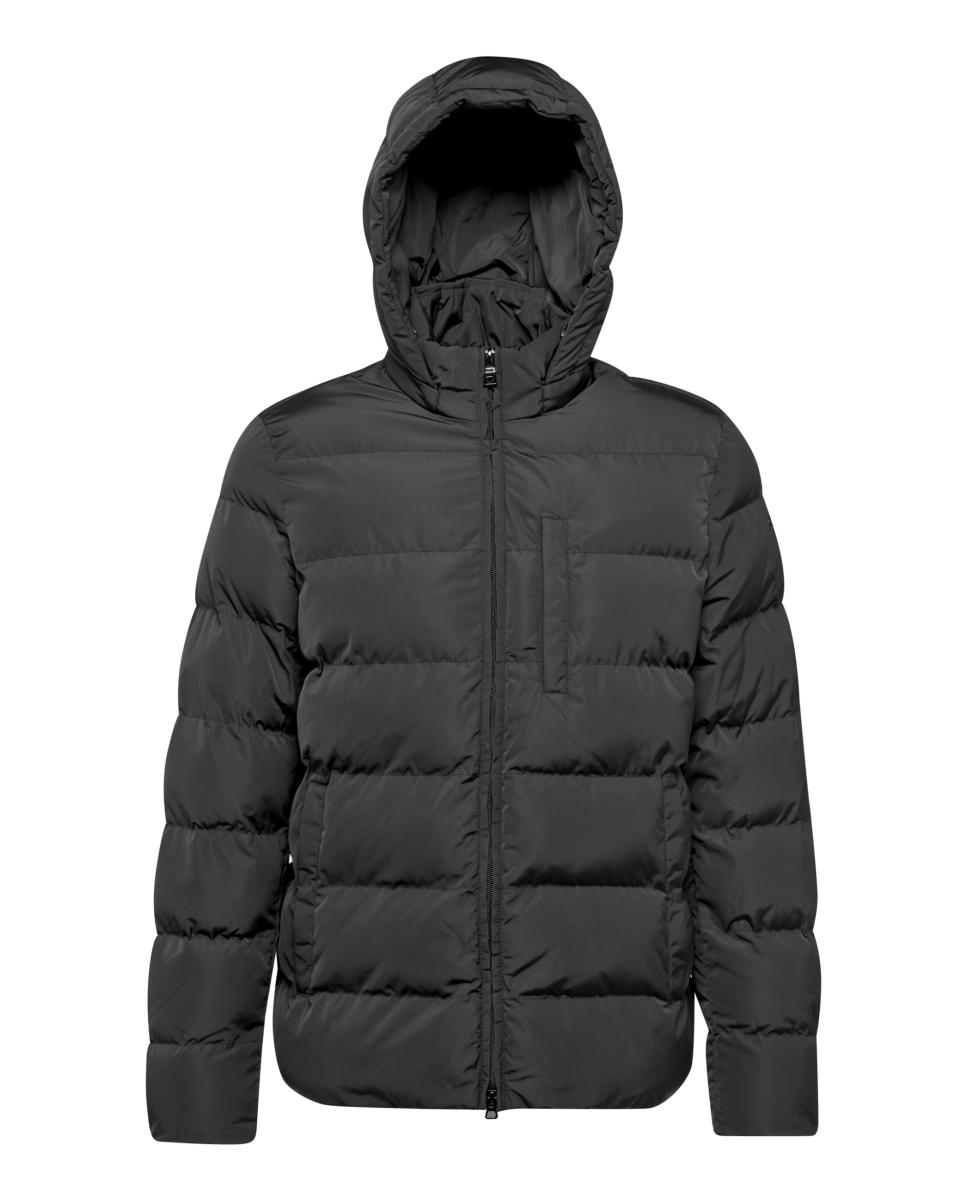 Imagen 1 de Chaqueta corta de caballero con capucha repelente al agua - Geox - Negro Negro