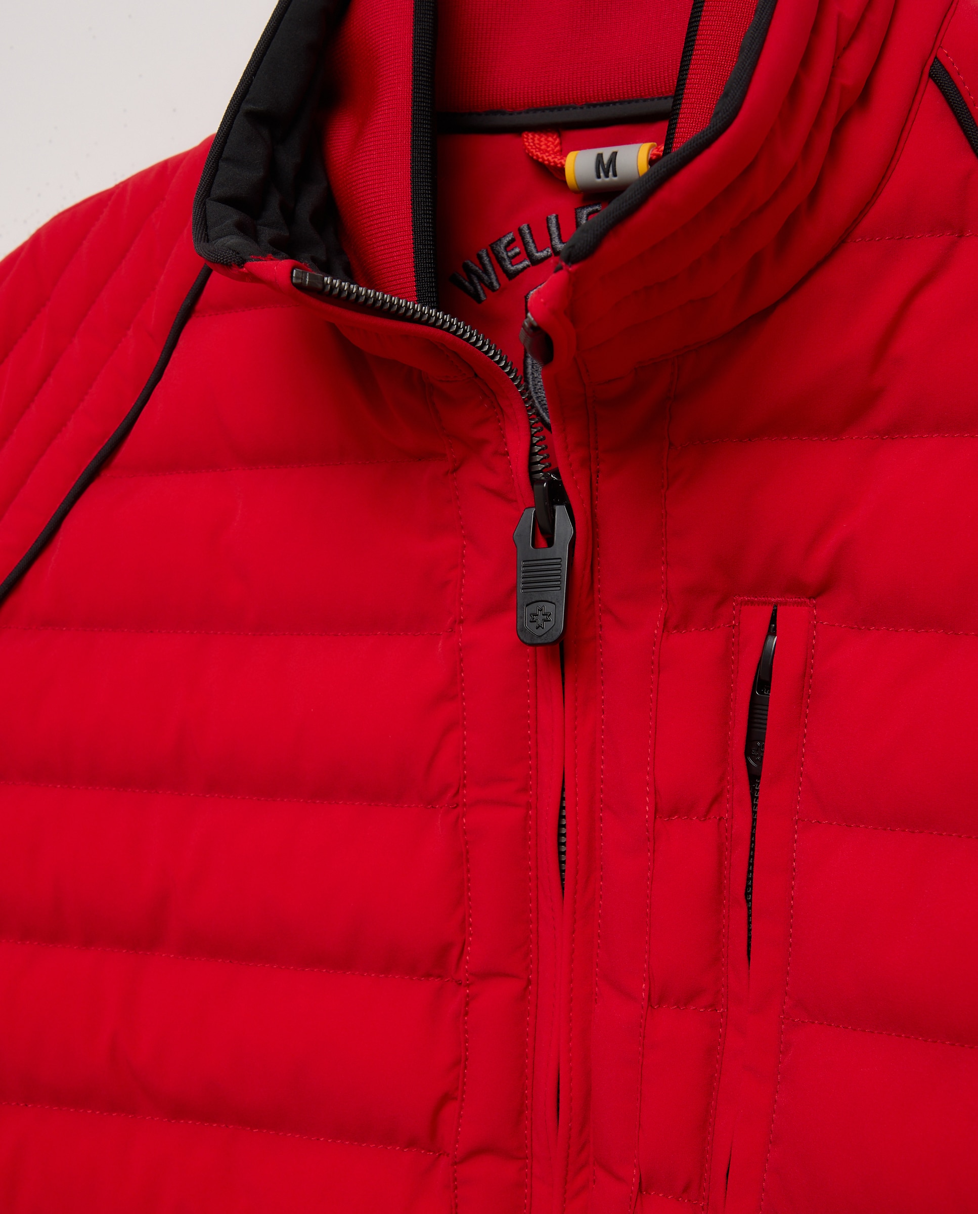 Cazadora de hombre acolchada con bolsillos inclinados - Wellensteyn - Rojo Rojo-5