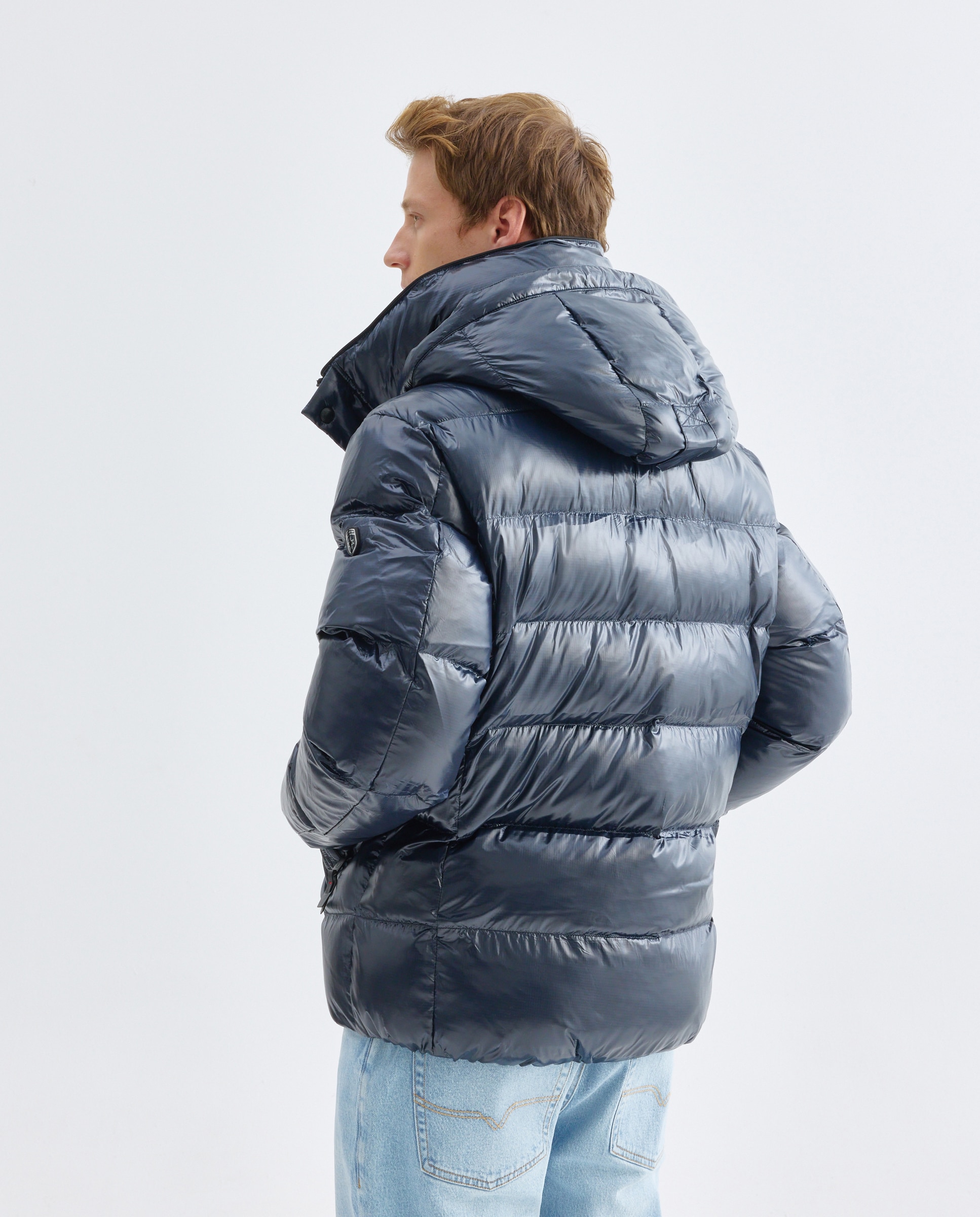 Plumífero de hombre acolchada con capucha desmontable - Wellensteyn - Azul marino Azul marino-4