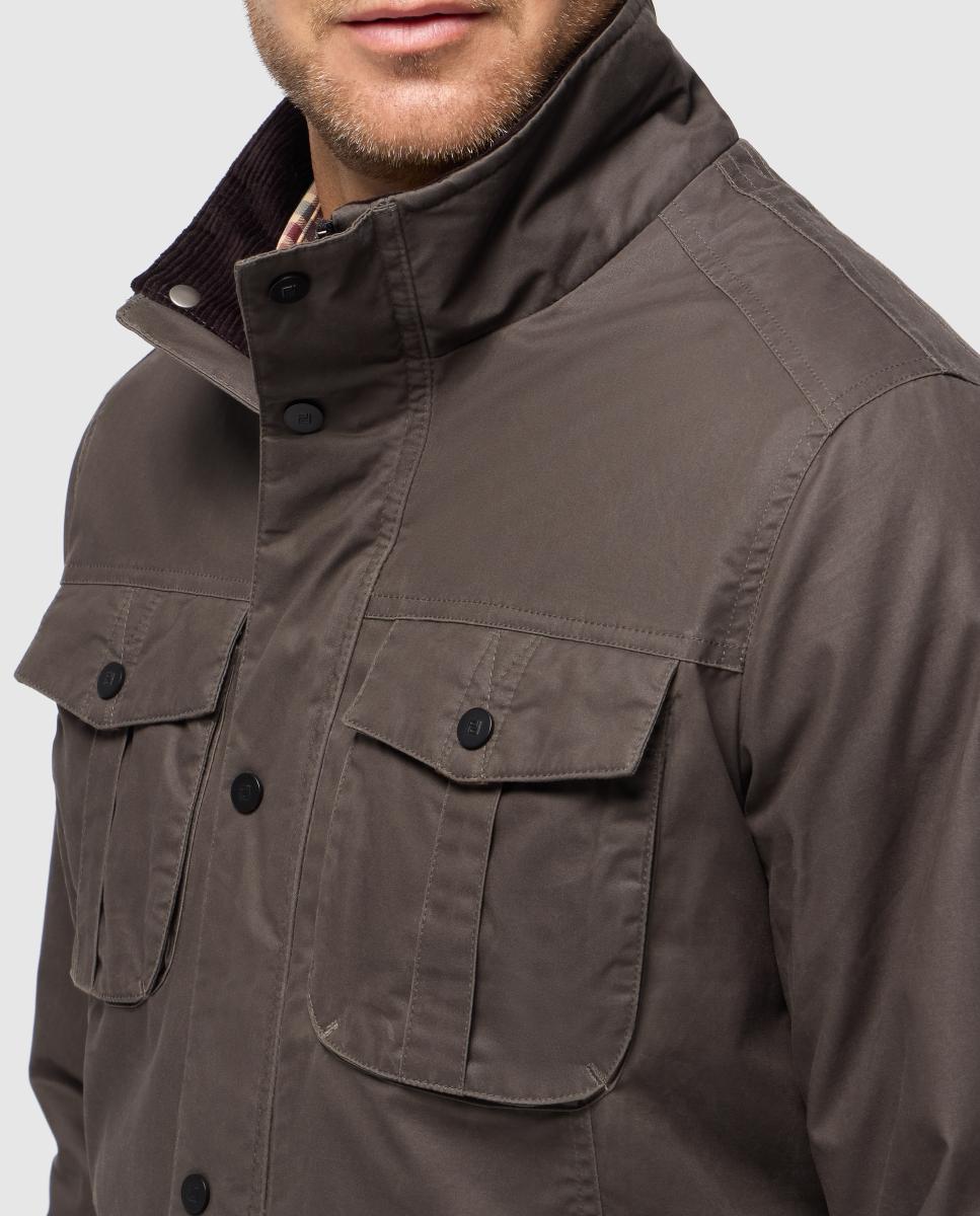 Imagen 3 de Chaquetón de hombre encerado - Pertegaz - Verde oscuro Verde oscuro
