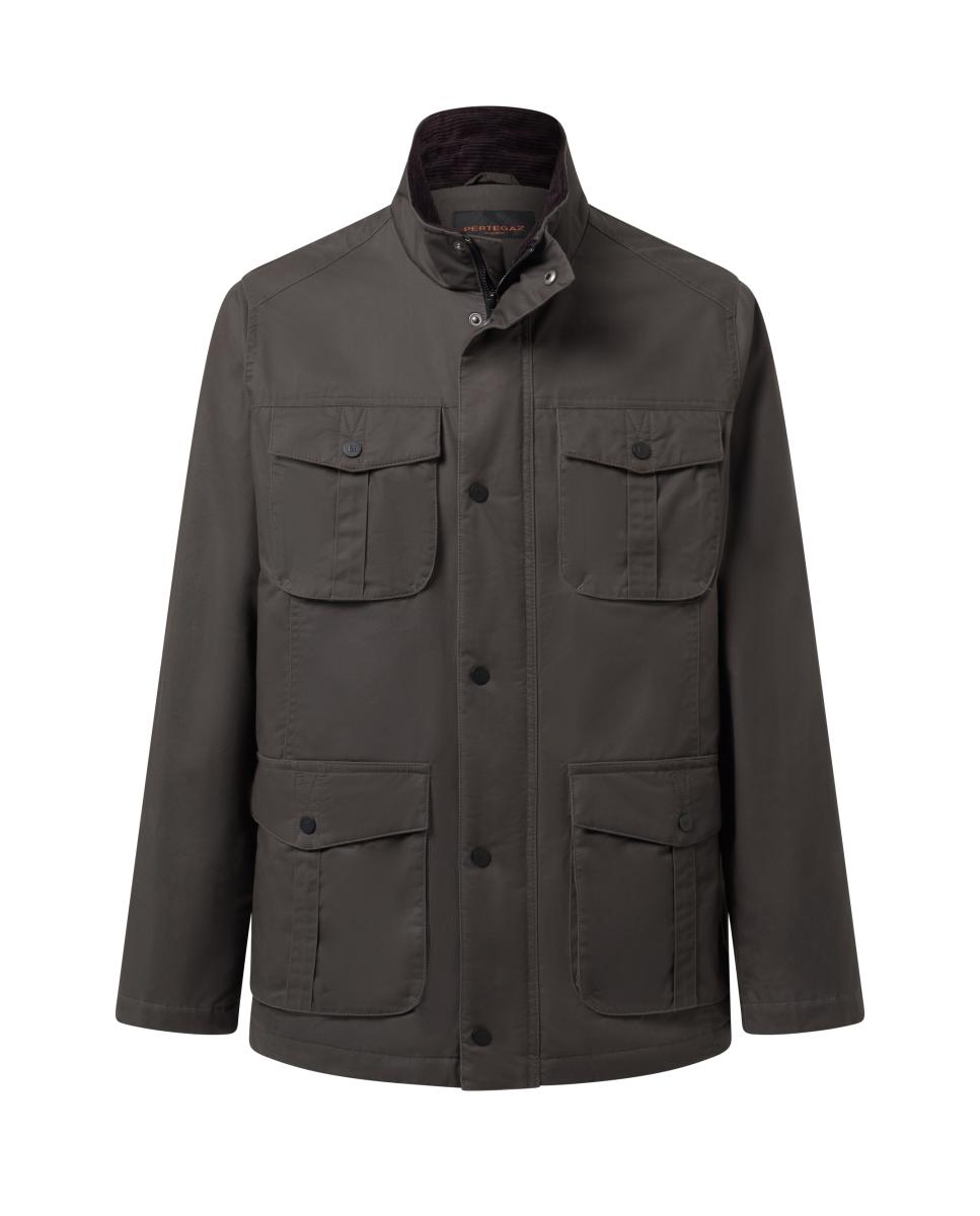 Imagen 4 de Chaquetón de hombre encerado - Pertegaz - Verde oscuro Verde oscuro