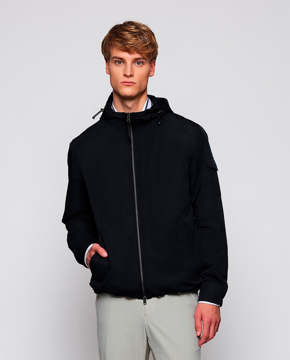 Imagem 0 de Corta-Vento Regular Fit com Capuz