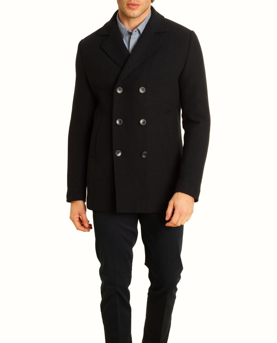 Imagen 0 de Abrigo estilo Pea Coat Azul marino