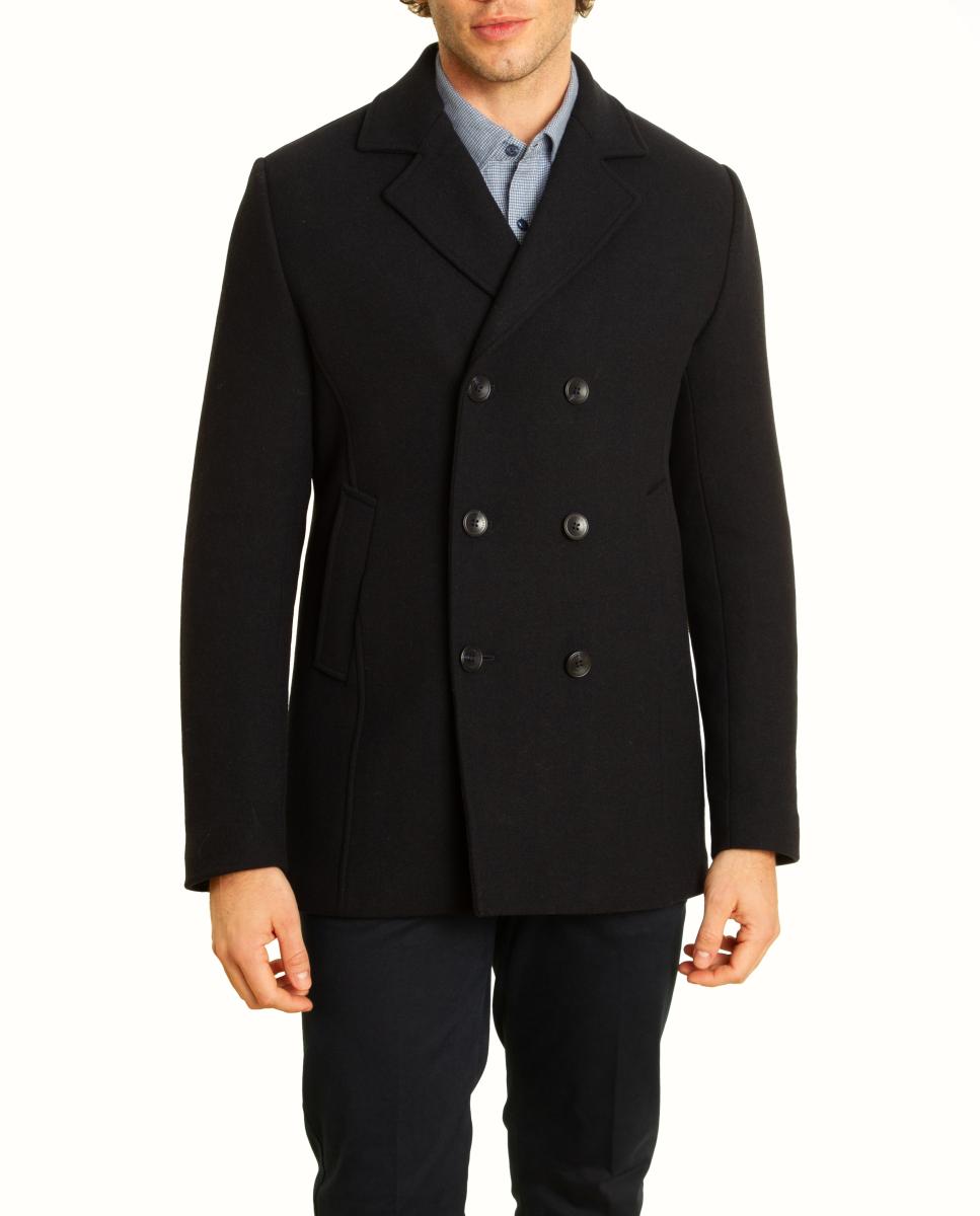 Abrigo estilo Pea Coat - Roberto Torretta - Azul marino Azul marino-2