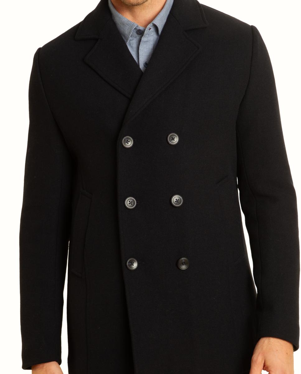 Abrigo estilo Pea Coat - Roberto Torretta - Azul marino Azul marino-4