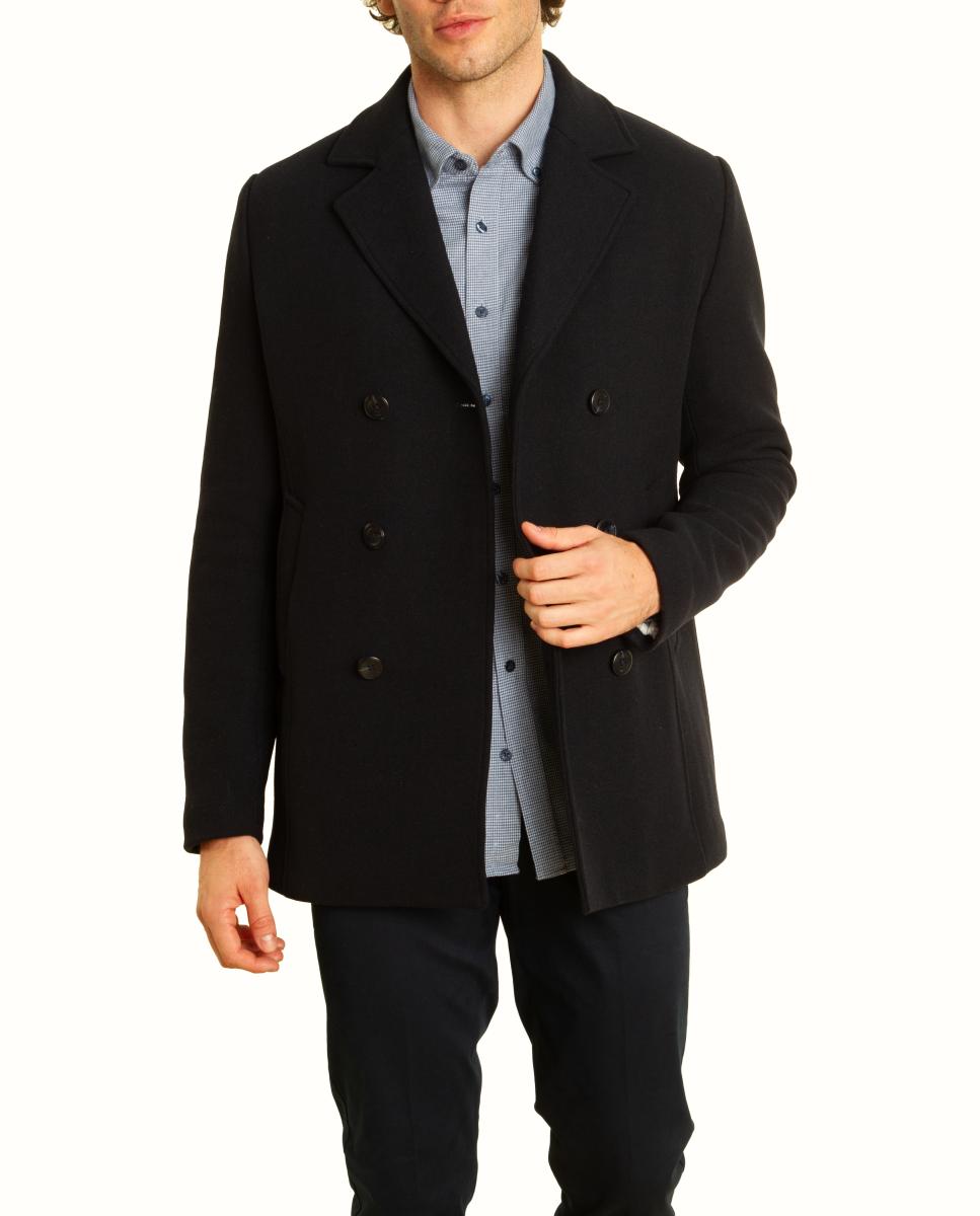 Abrigo estilo Pea Coat - Roberto Torretta - Azul marino Azul marino-5