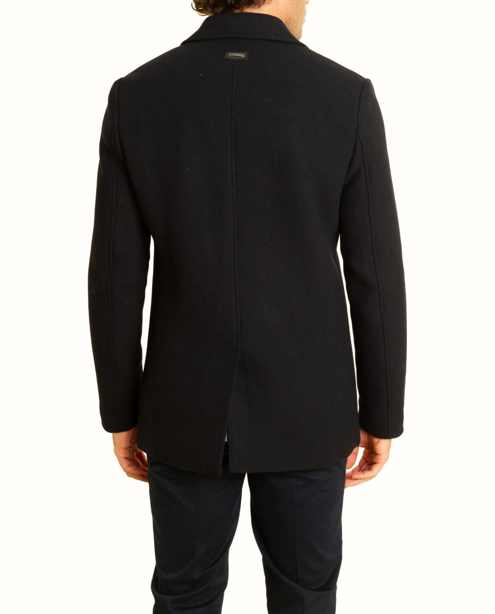 Abrigo estilo Pea Coat - Roberto Torretta - Azul marino Azul marino-6
