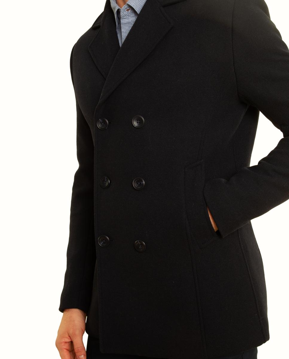 Abrigo estilo Pea Coat - Roberto Torretta - Azul marino Azul marino-7