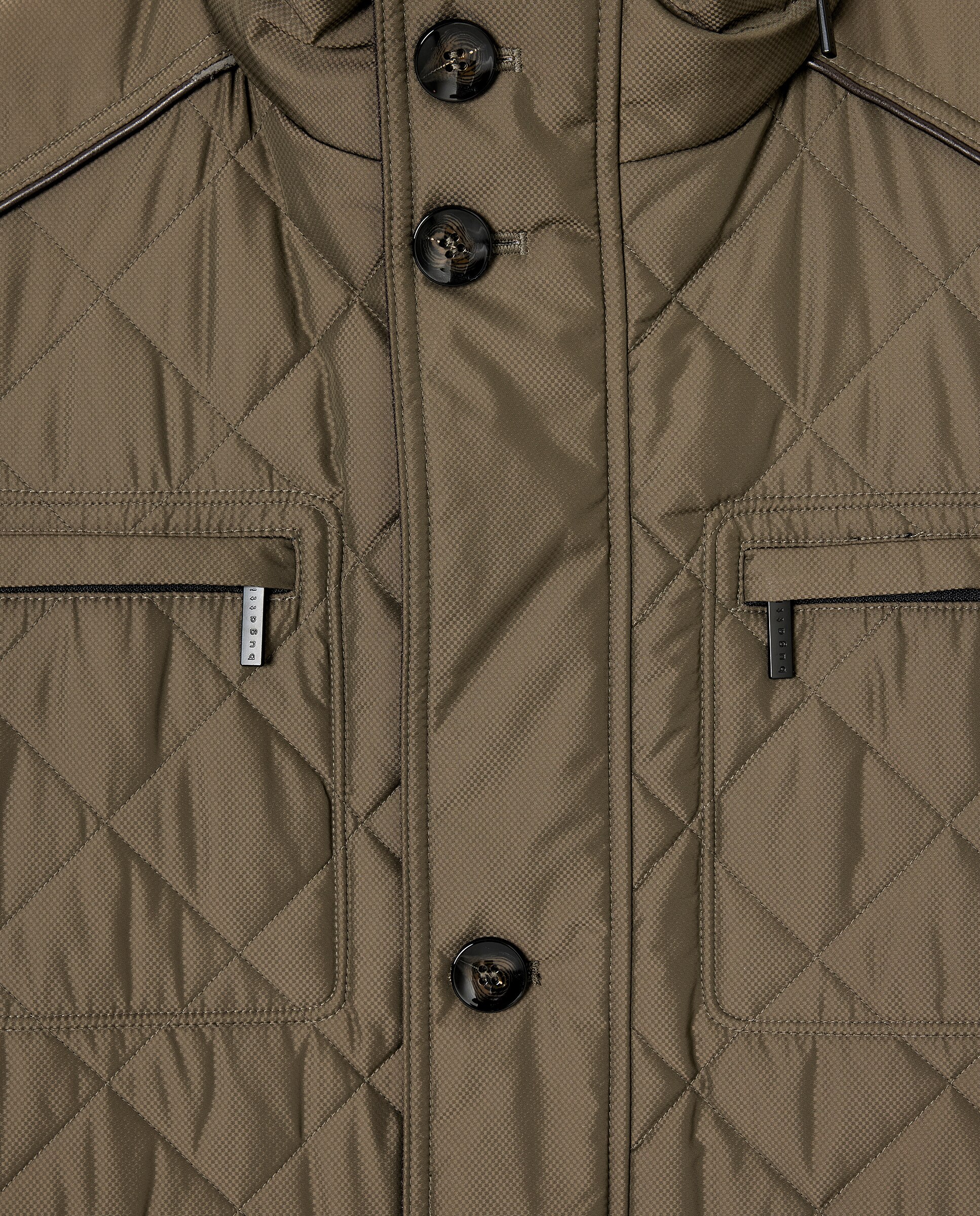 Chaquetón de hombre con bolsillos inclinados - Bugatti - Verde oscuro Verde oscuro-5