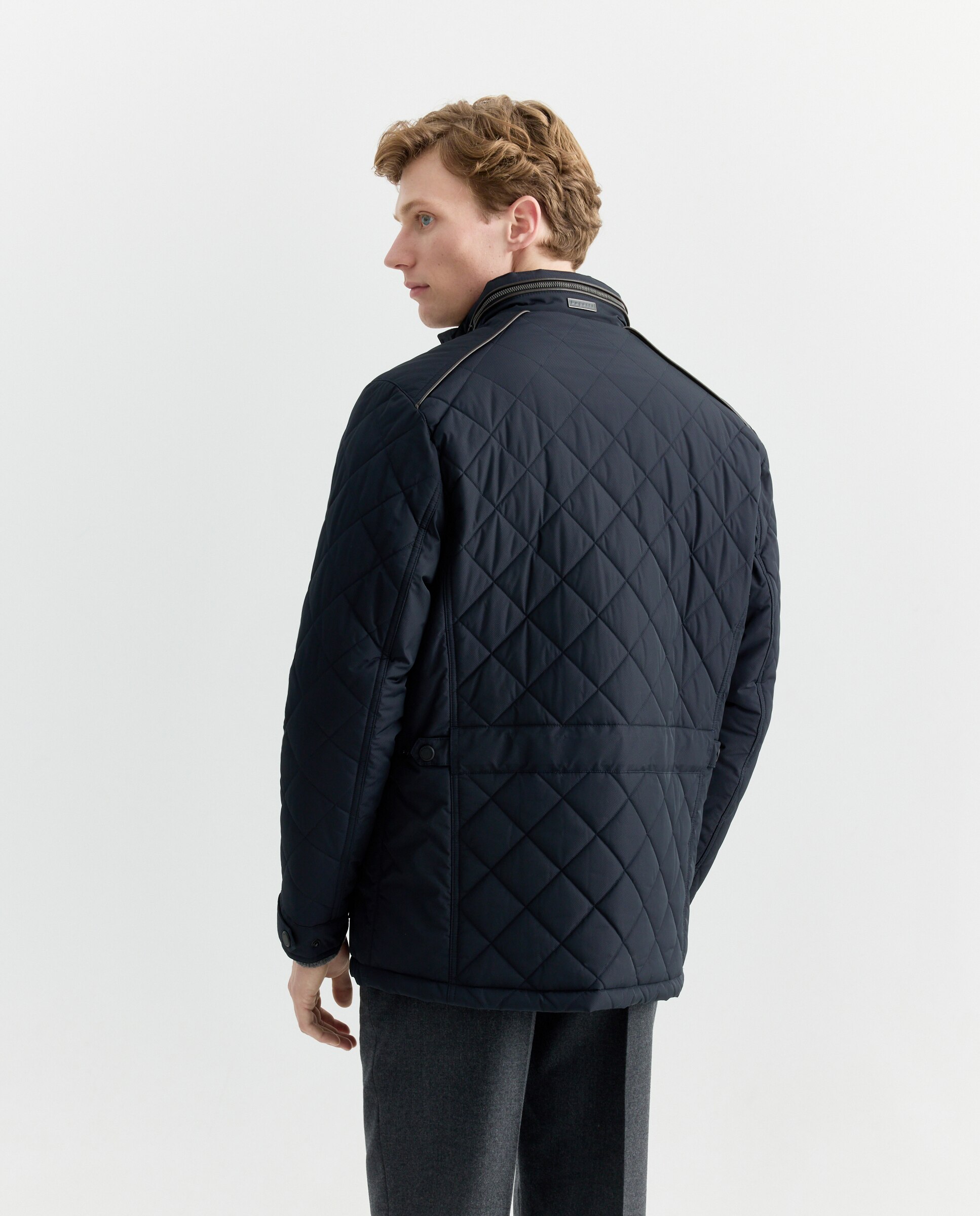 Chaquetón de hombre con bolsillos inclinados - Bugatti - Azul marino Azul marino-3