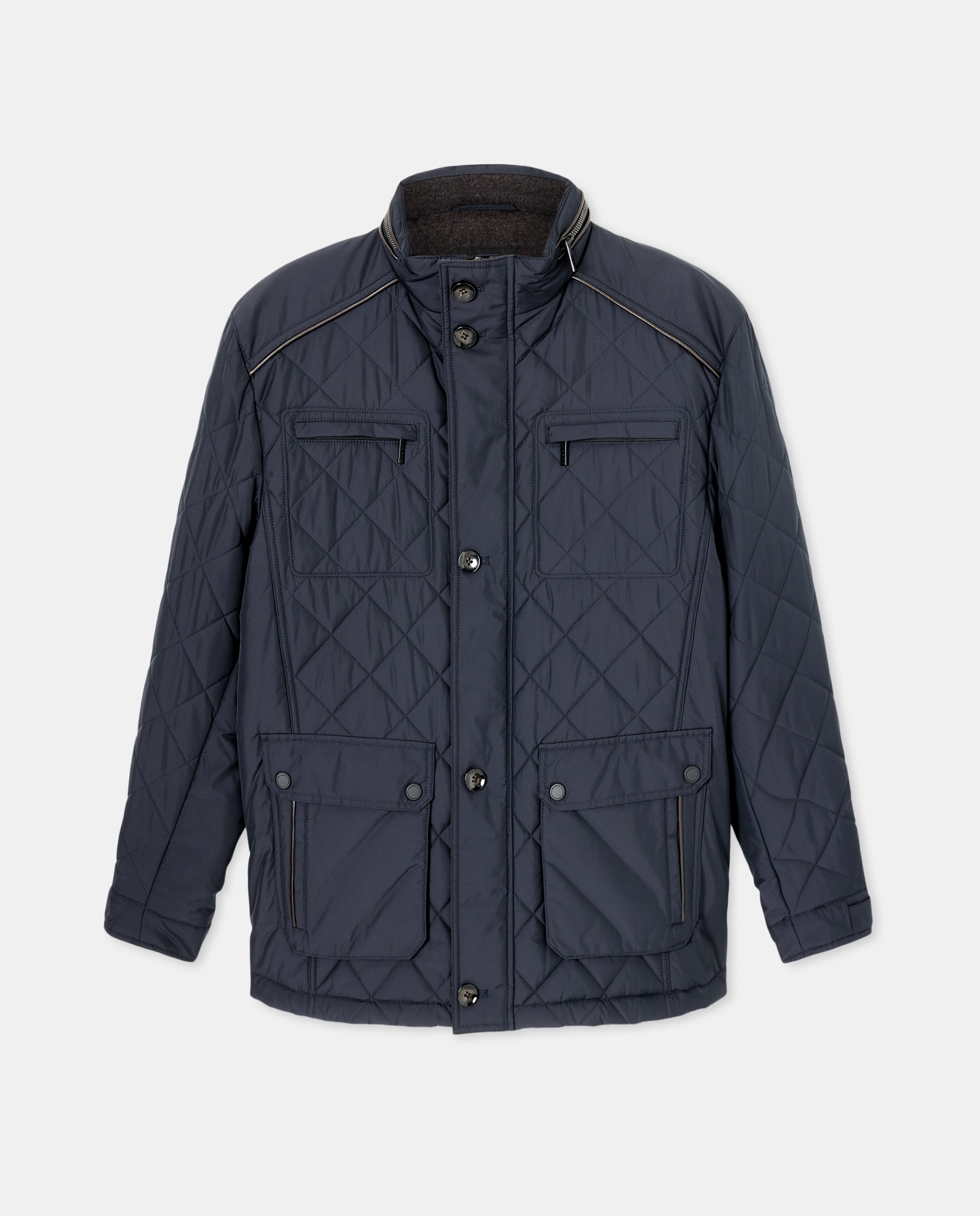 Chaquetón de hombre con bolsillos inclinados - Bugatti - Azul marino Azul marino-4