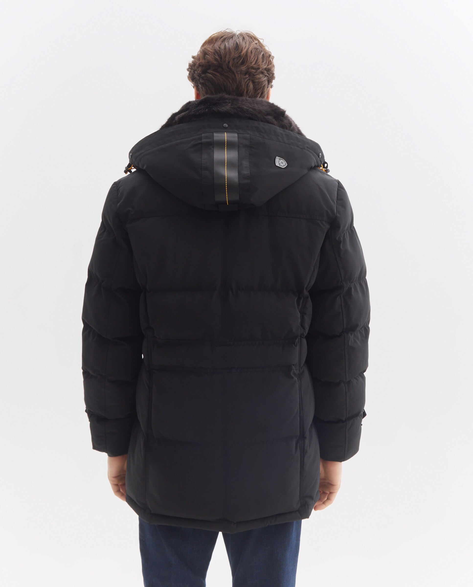 Parka de hombre acolchada con capucha desmontable - Wellensteyn - Negro Negro-4