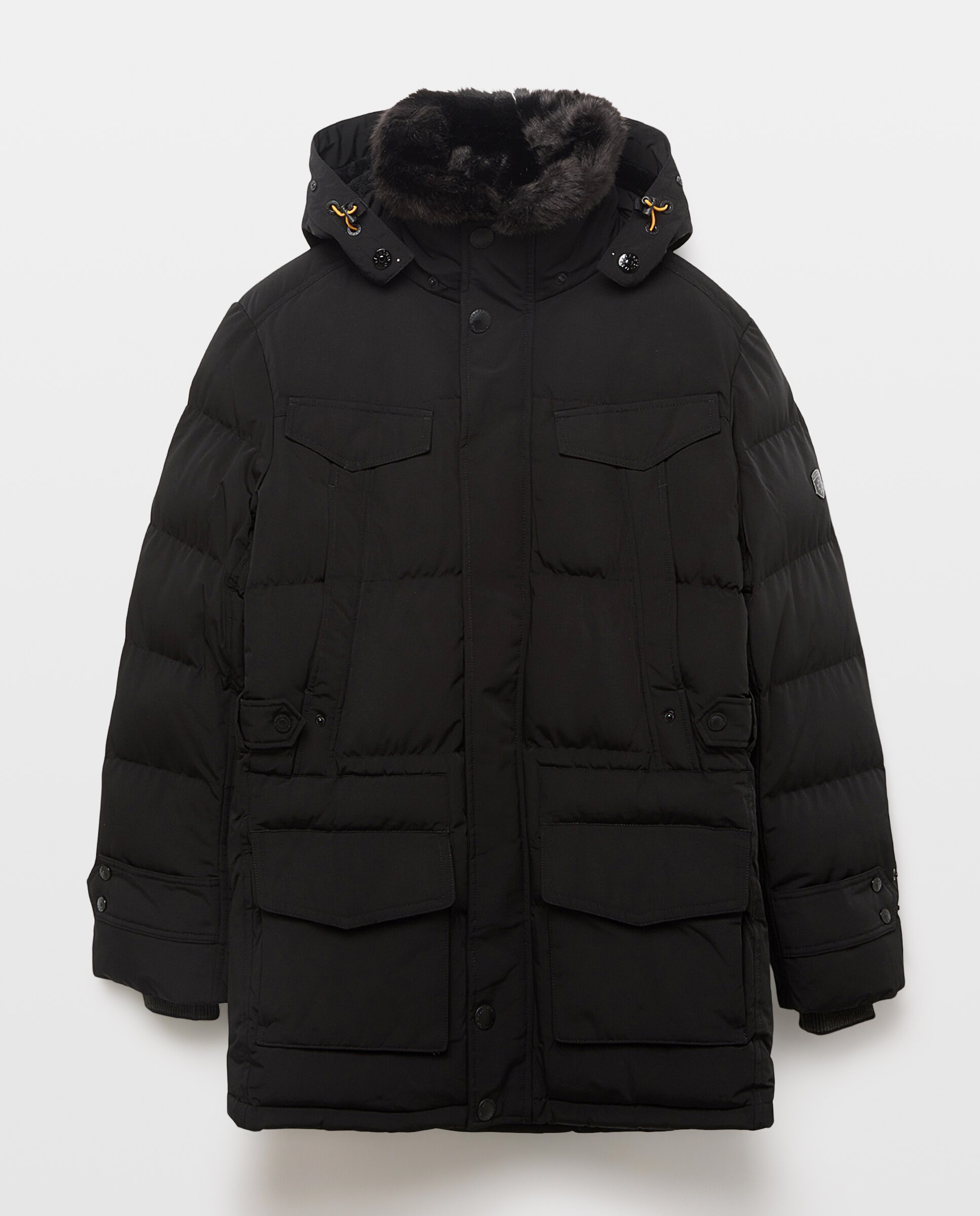 Parka de hombre acolchada con capucha desmontable - Wellensteyn - Negro Negro-5