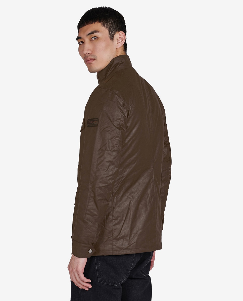 Imagen 2 de Chaqueta de abrigo de hombre Barbour encerada - Marrón Marrón