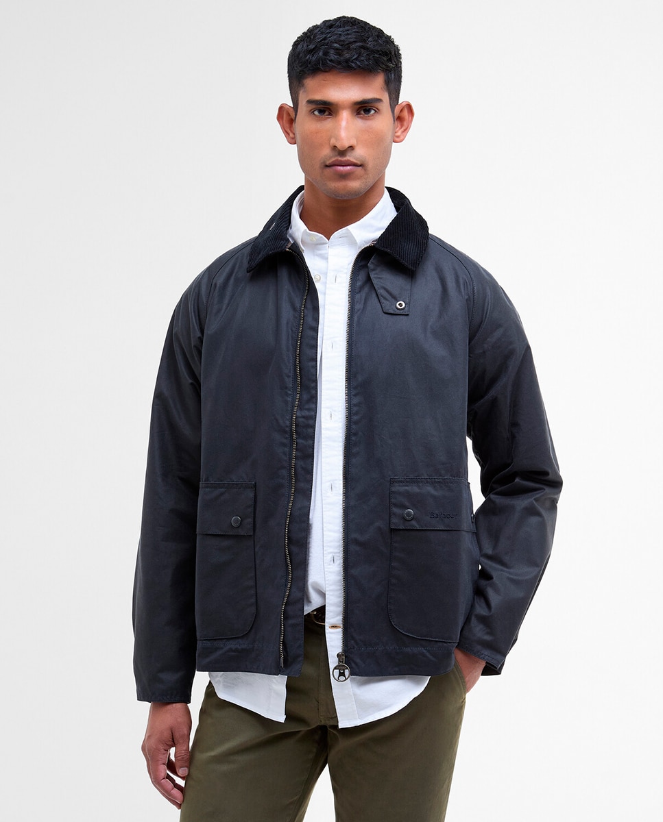 Barbour - Chaqueta encerada y forro tartan.