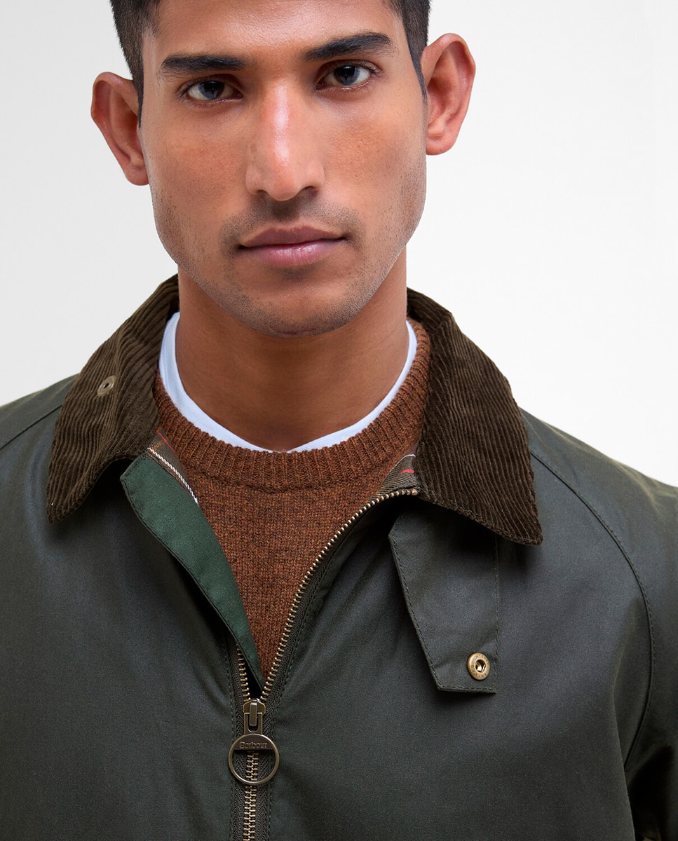 Imagen 3 de Chaqueta encerada y forro tartan - Barbour - Verde Verde