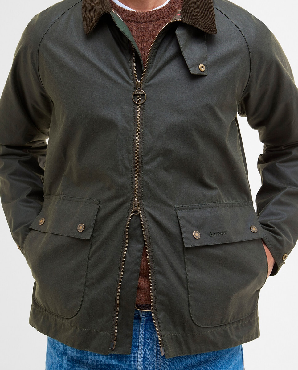 Imagen 5 de Chaqueta encerada y forro tartan - Barbour - Verde Verde