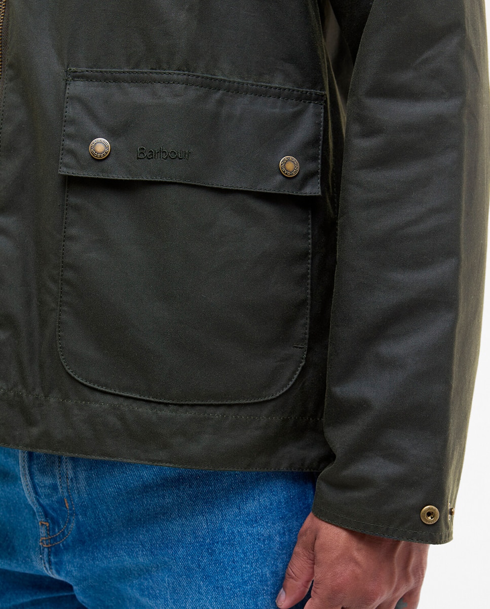Imagen 7 de Chaqueta encerada y forro tartan - Barbour - Verde Verde