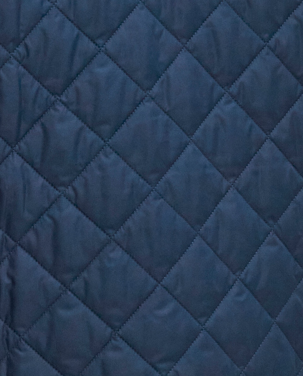Chaqueta acolchada con cierre frontal de cremallera y corchetes. - Barbour - Azul Azul-7