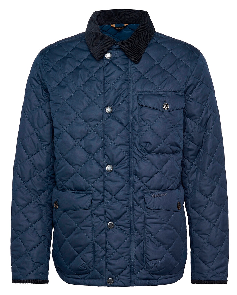 Chaqueta acolchada con cierre frontal de cremallera y corchetes. - Barbour - Azul Azul-9