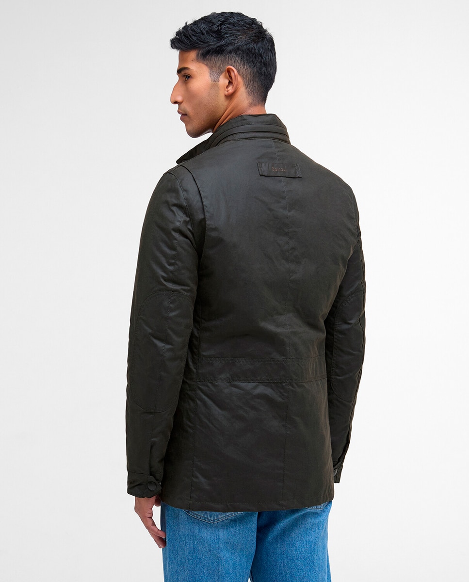 Imagen 2 de Chaqueta encerada de 170 g con tartán y forro de nailon. - Barbour - Verde Verde
