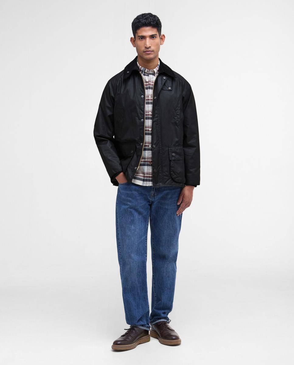 Imagen 7 de Chaqueta clásica encerada con mangas raglán. - Barbour - Negro Negro