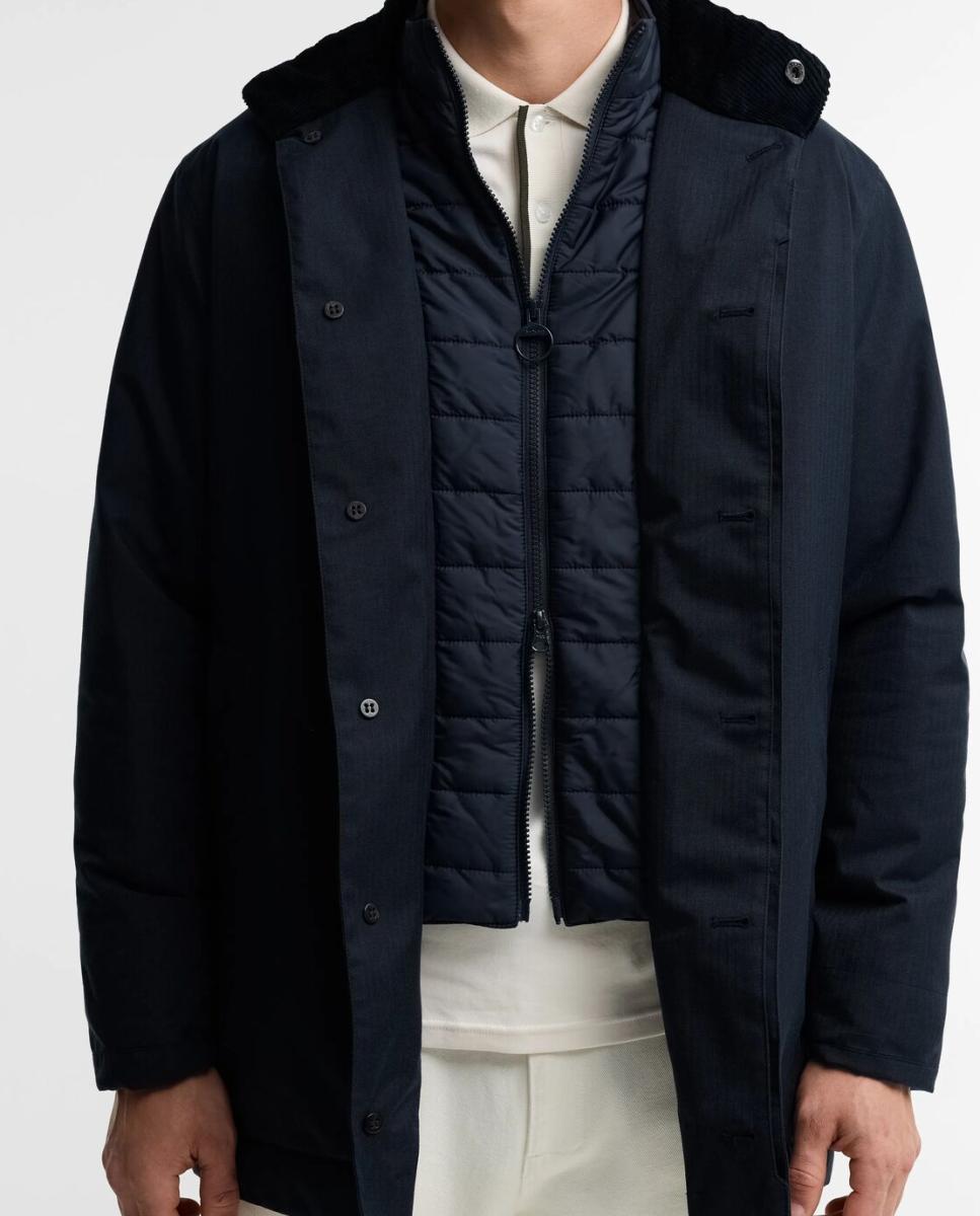 Imagen 3 de Gabardina acolchada encerada impermeable. - Barbour - Azul Azul