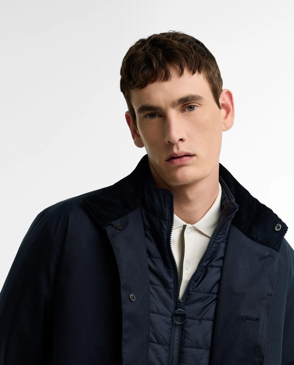 Imagen 4 de Gabardina acolchada encerada impermeable. - Barbour - Azul Azul