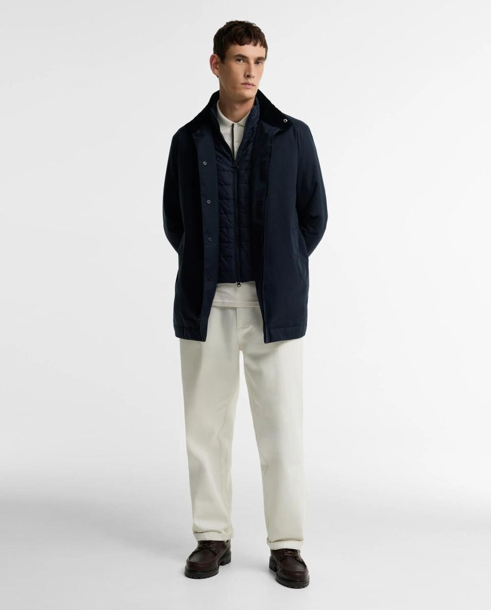 Imagen 8 de Gabardina acolchada encerada impermeable. - Barbour - Azul Azul
