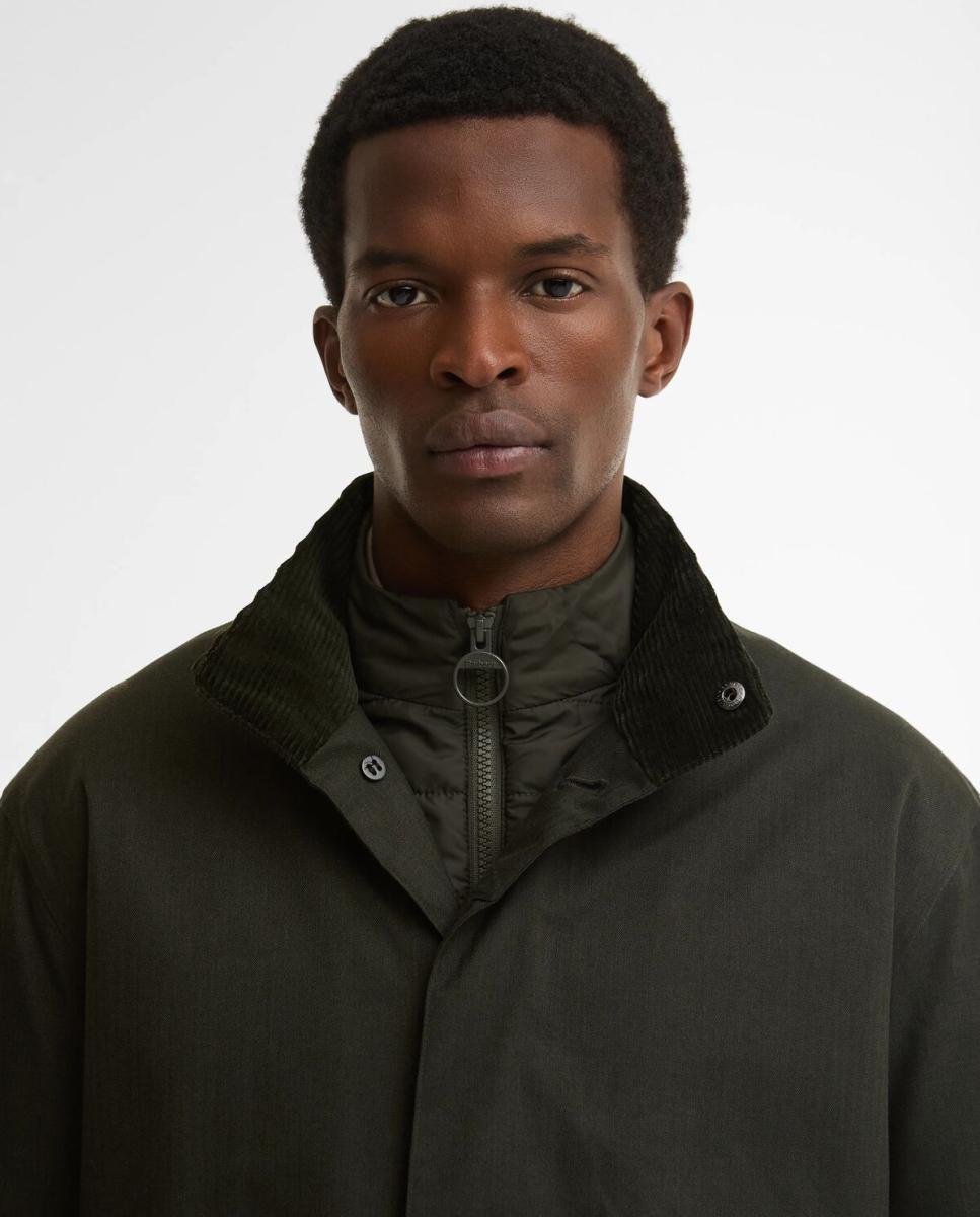 Imagen 3 de Gabardina acolchada encerada impermeable. - Barbour - Verde Verde