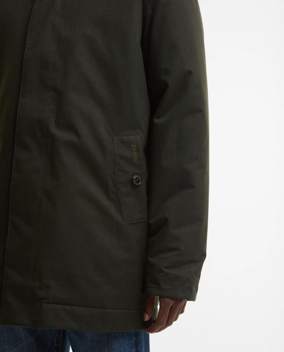 Imagen 5 de Gabardina acolchada encerada impermeable. - Barbour - Verde Verde
