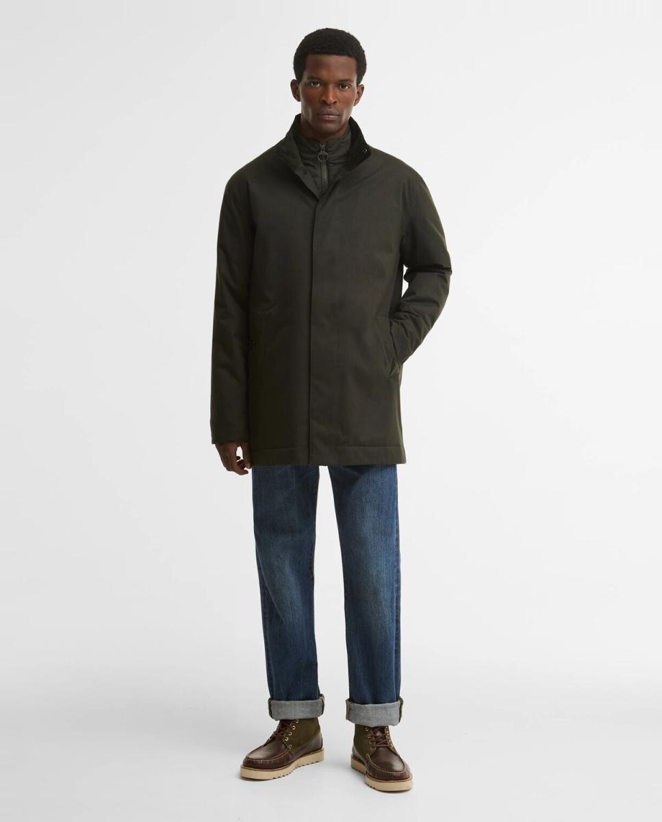 Imagen 8 de Gabardina acolchada encerada impermeable. - Barbour - Verde Verde
