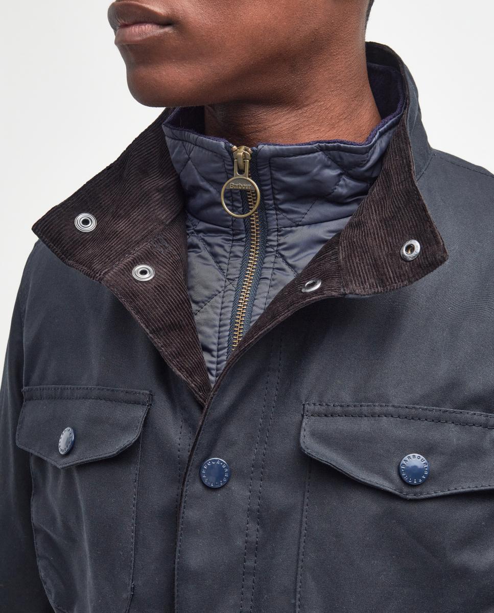 Imagen 6 de Chaqueta encerada gruesa de cuatro bolsillos. - Barbour - Azul Azul
