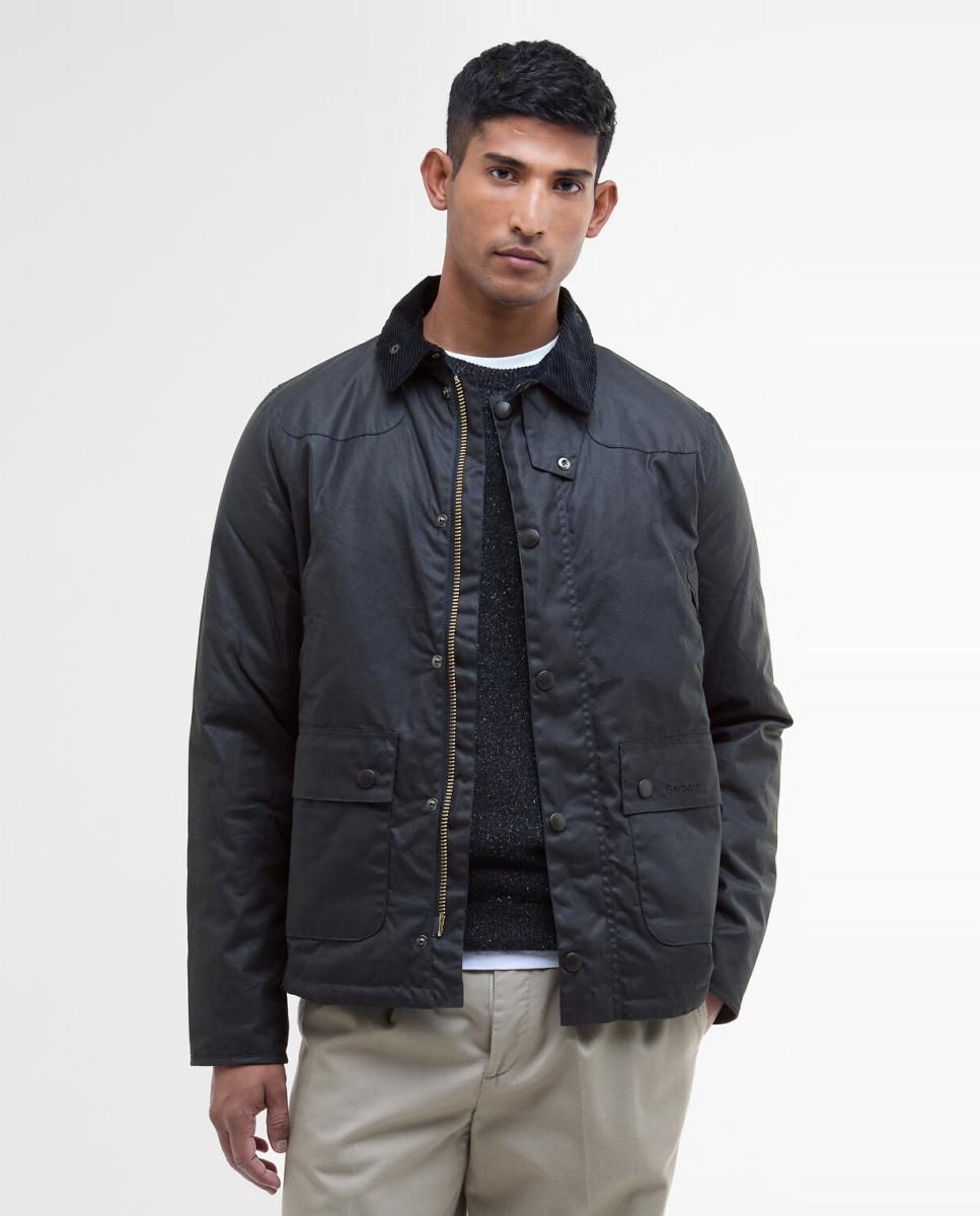 Imagen 1 de Chaqueta encerada de 170 g con forro de tartán. Azul
