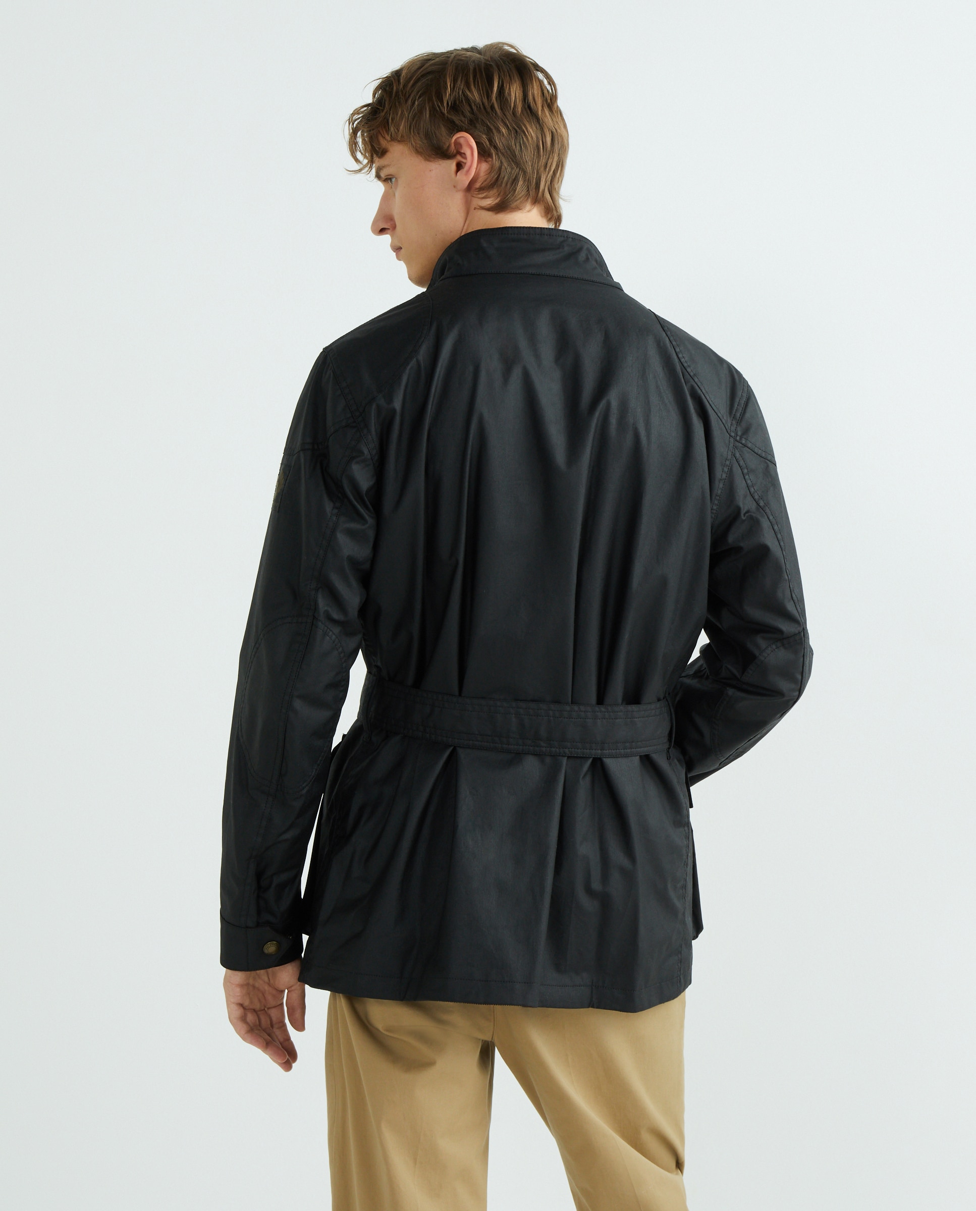 Casaco preto de homem com quatro bolsos Preto-3