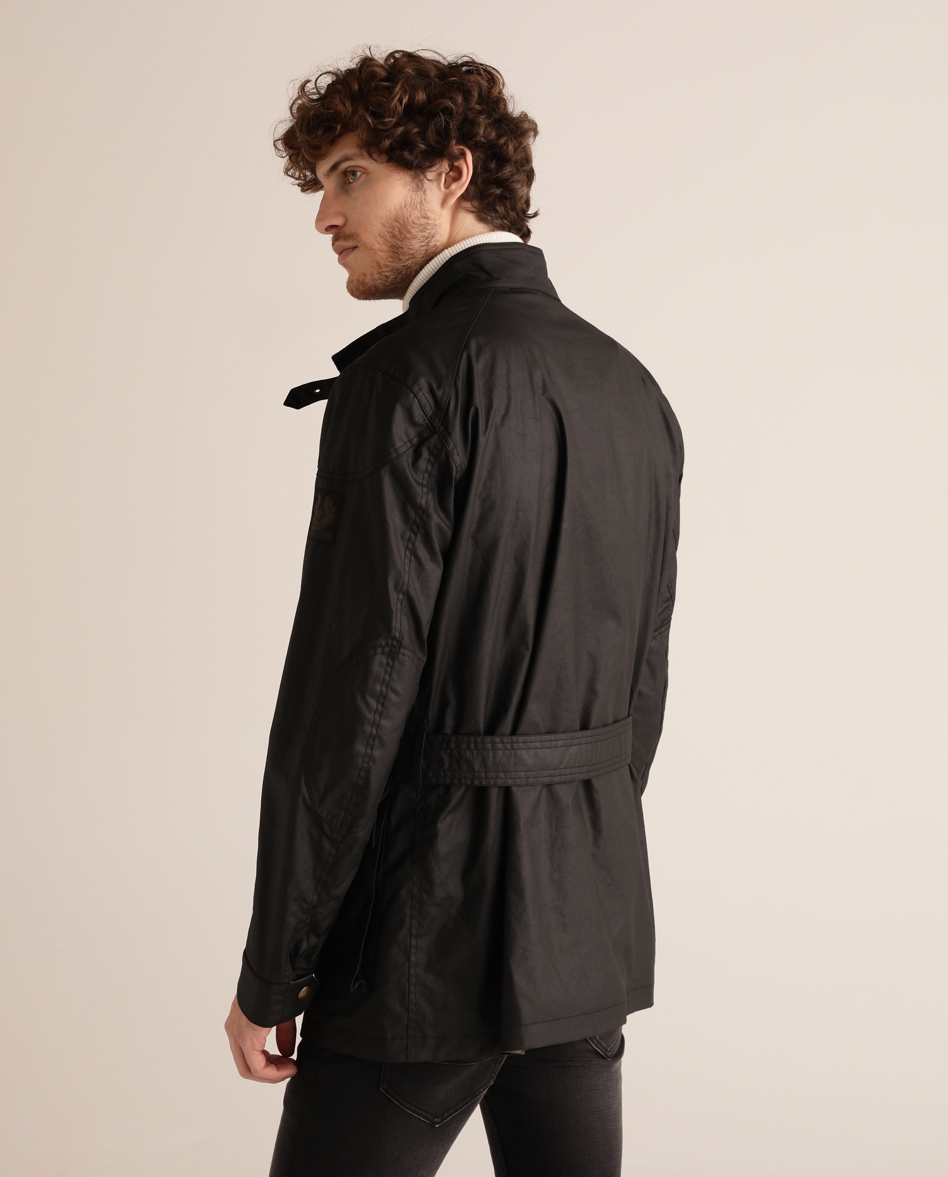 Casaco preto de homem com quatro bolsos Preto-6
