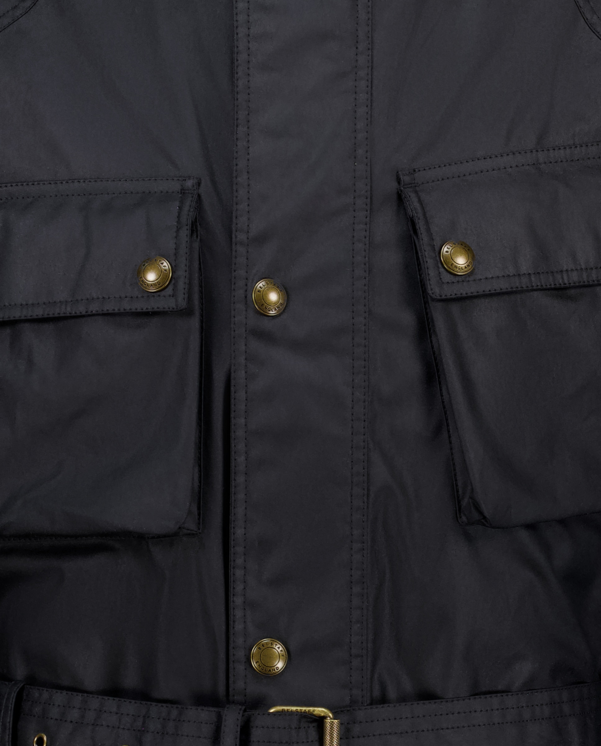 Casaco preto de homem com quatro bolsos Preto-5