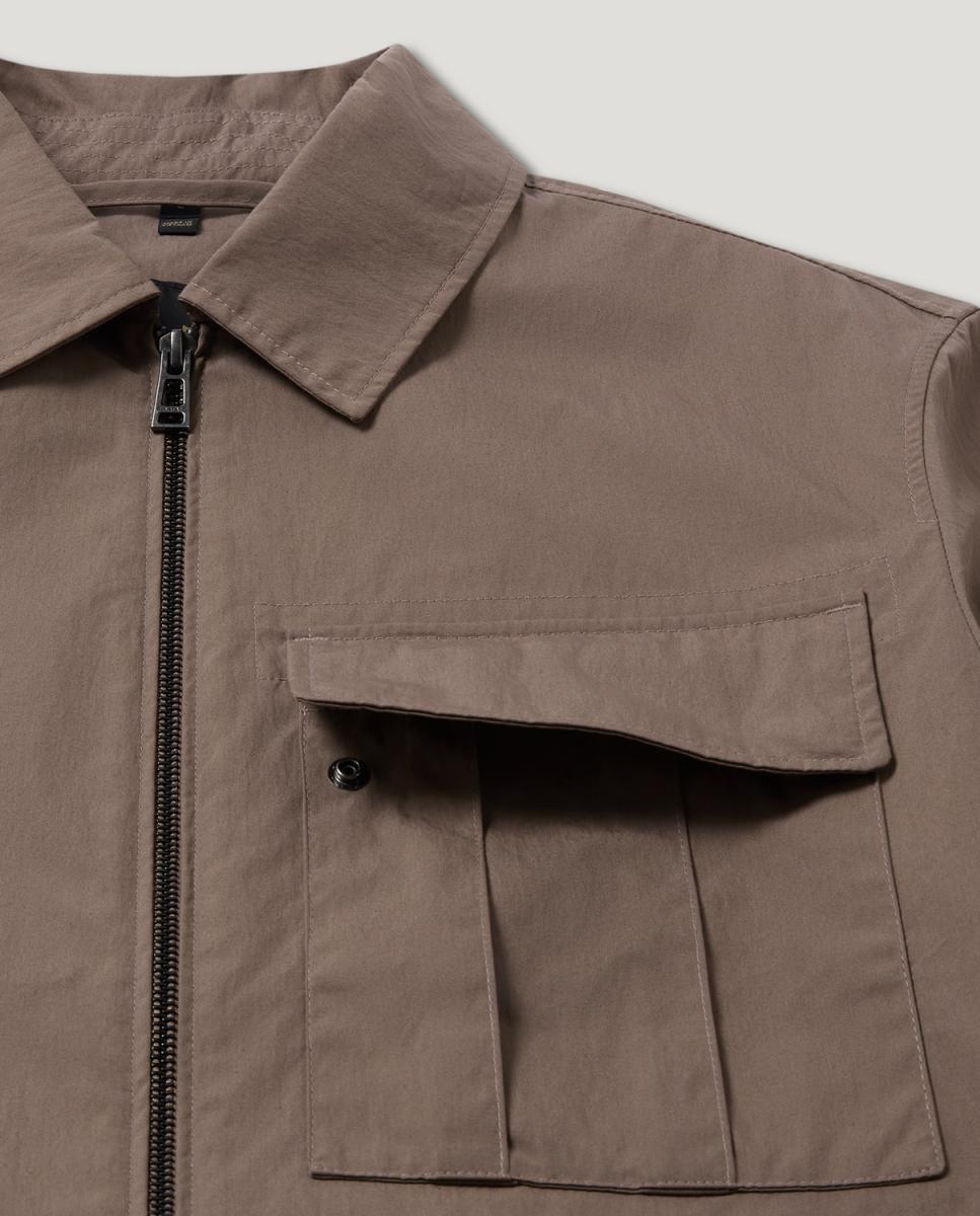 Blusão Tipo Sobrecamisa Cinzento-2