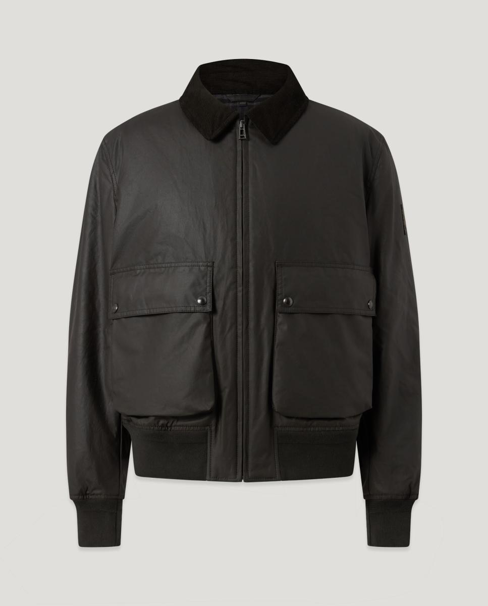 Imagen 1 de BOMBER ENCERADA CUELLO PANA - Belstaff - Verde Verde