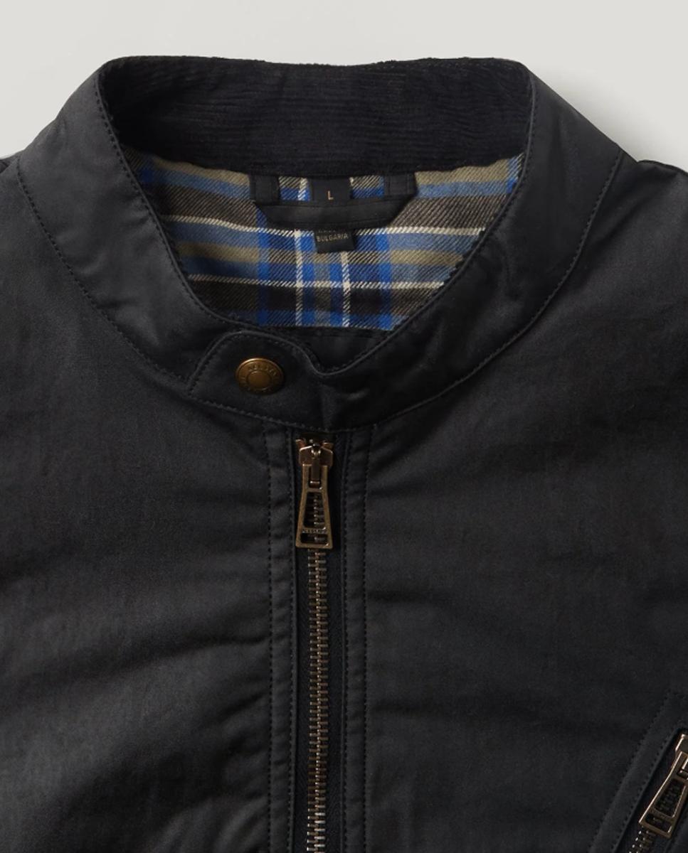 Imagen 2 de Cazadora de hombre motera con cierre corchete cuello - Belstaff - Negro Negro